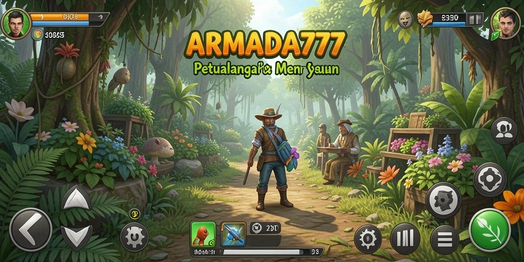 Tampilan gameplay menarik dari ARMADA777 saat bercocok tanam.