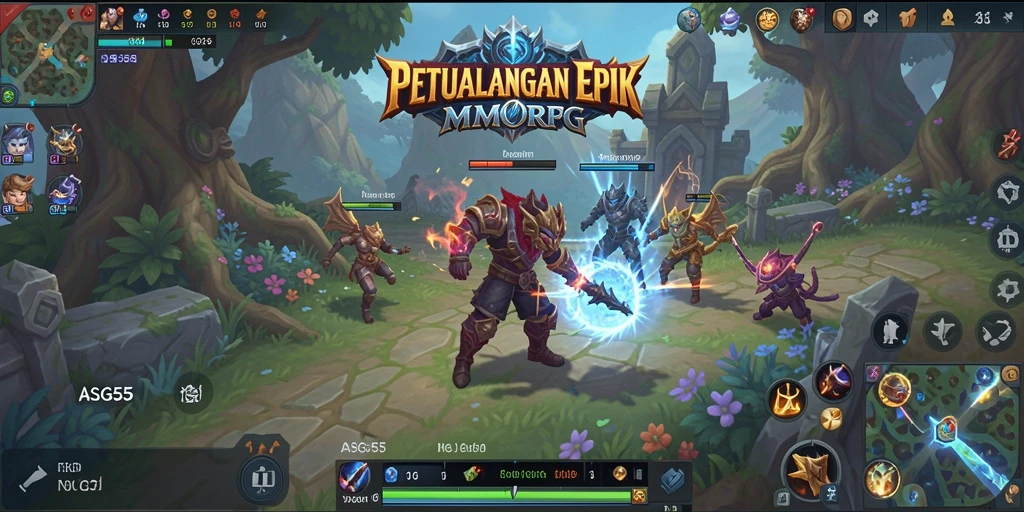 Gameplay ASG55 yang menarik dalam dunia MMORPG.