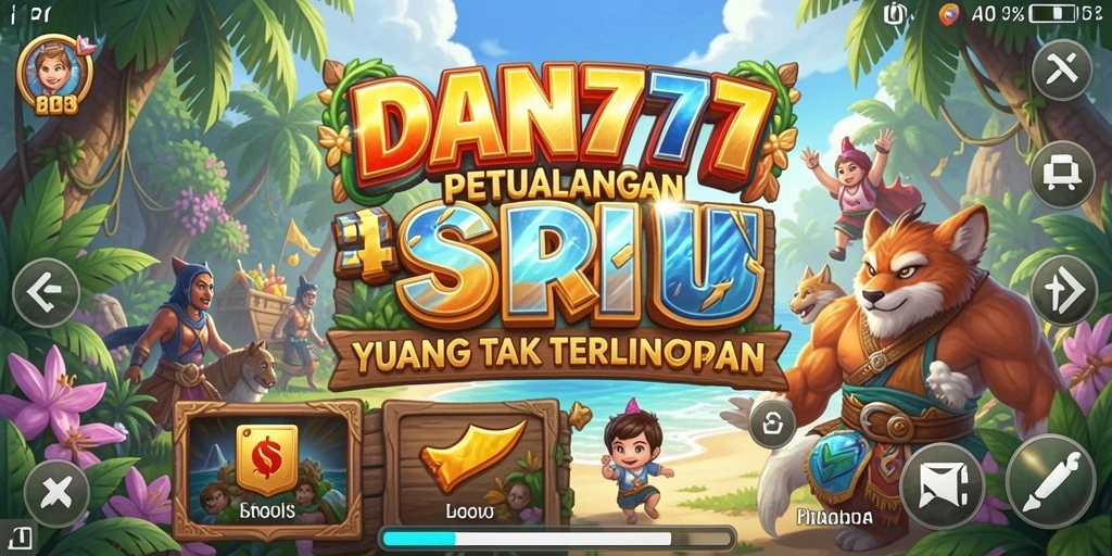 Tangkapan layar dari gameplay mendebarkan DAN777, menampilkan eksplorasi dunia yang luas.