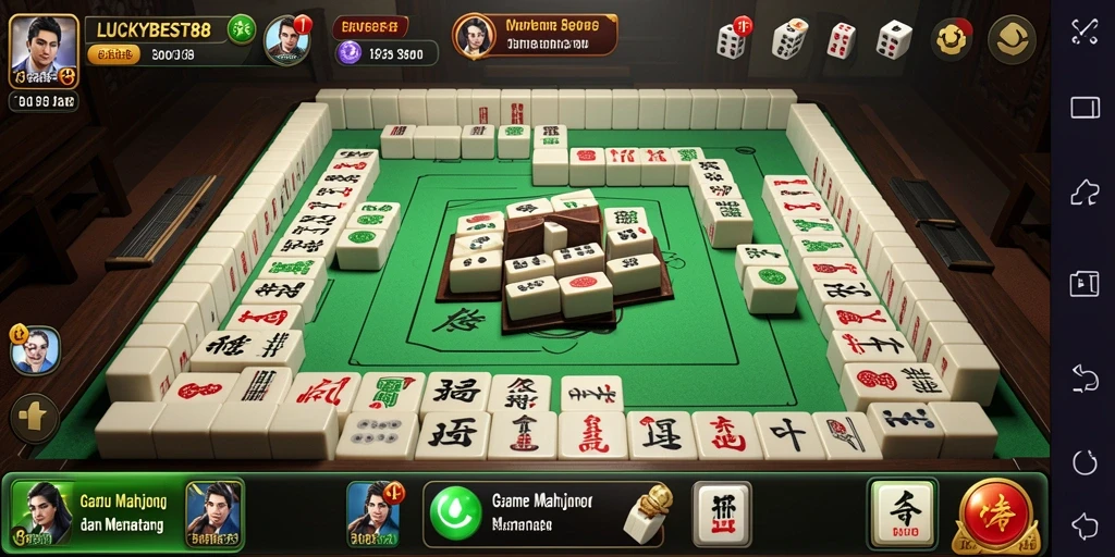 Tampilan utama LUCKYBEST88 menampilkan gameplay Mahjong yang menarik dan menantang.