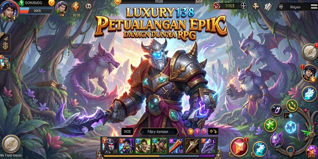 Screenshot game RPG menampilkan aksi pertempuran yang mendebarkan.