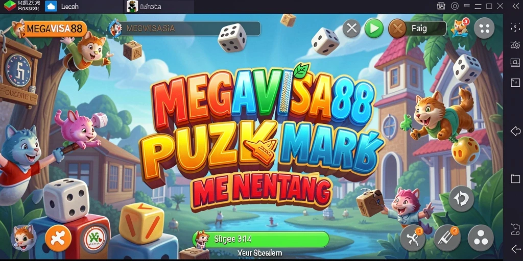 Screenshot utama MEGAVISA88 menampilkan gameplay Puzzle yang seru.