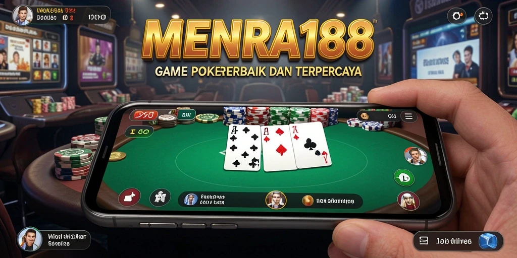 Tampilan gameplay poker yang seru dan mendebarkan di MENARA188.