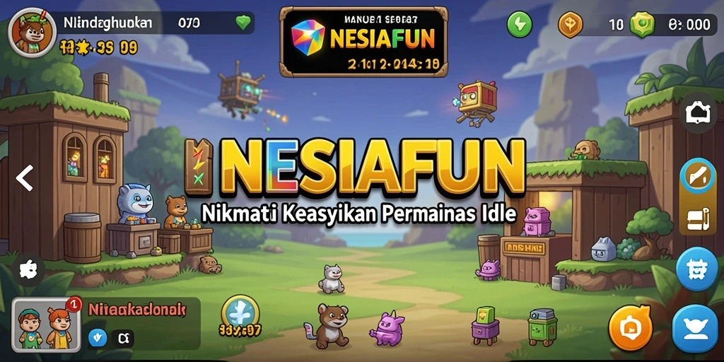 Tampilan gameplay seru dan mendebarkan dari NESIAFUN.