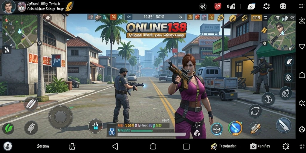 Tampilan utama aplikasi ONLINE138 yang modern dan intuitif.