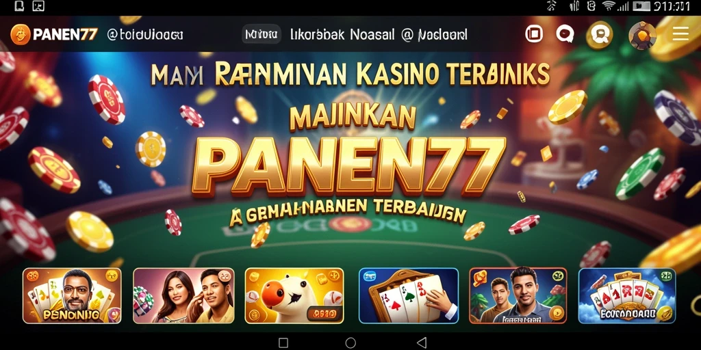 Tampilan gameplay yang mendebarkan dalam PANEN77, penuh dengan aksi dan keseruan.