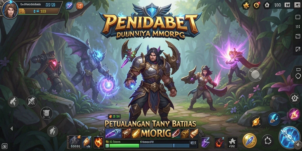 Screenshot gameplay <strong>PENIDABET</strong> yang menunjukkan aksi seru dalam pertempuran MMORPG.