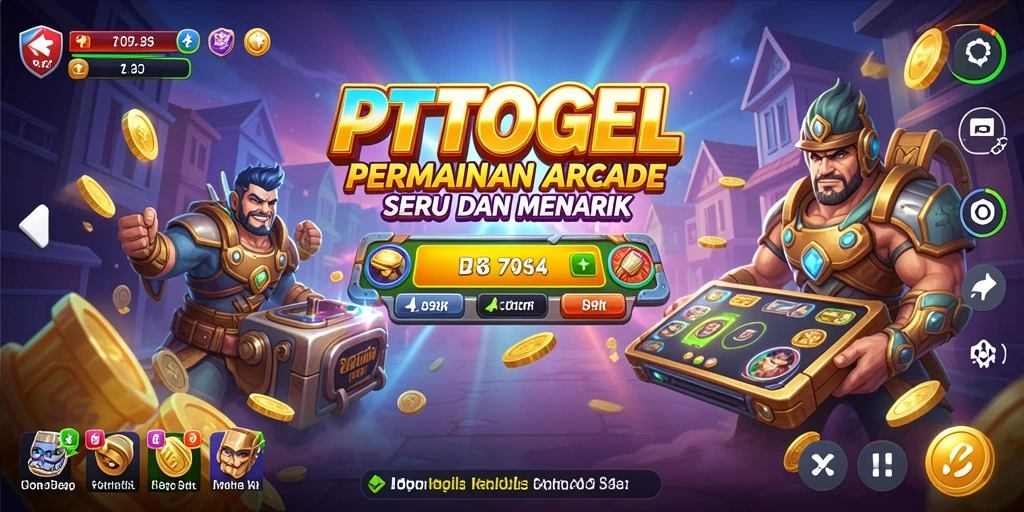 Tangkapan layar PTTOGEL menampilkan aksi gameplay yang seru dari permainan Arcade.