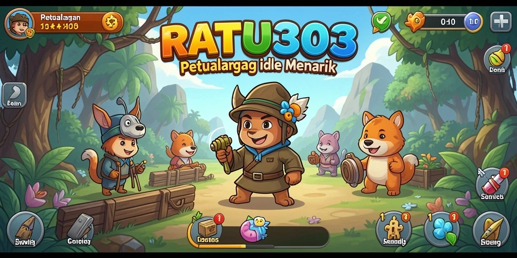 Screenshot gameplay <strong>RATU303</strong> yang menampilkan petualangan seru dalam game Idle.