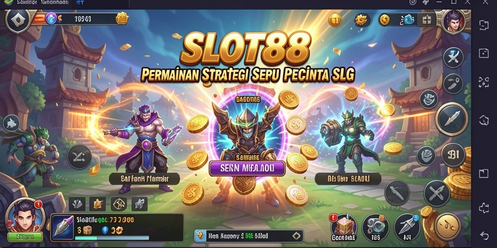 Tampilan screenshot menampilkan gameplay seru dan fitur strategis di SLOT88.