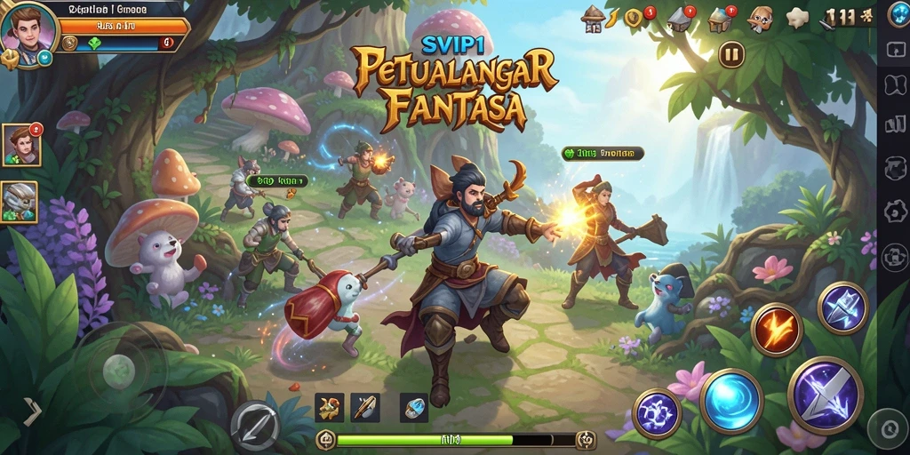 Screenshot gameplay SVIP1 menampilkan petualangan yang mendebarkan.