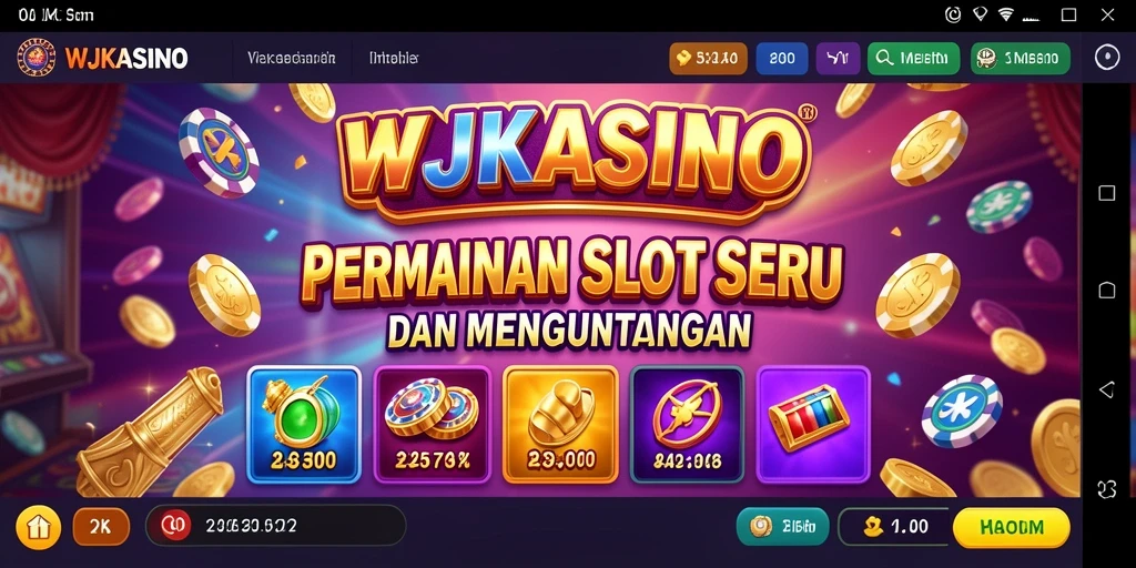 Screenshot gameplay WJKASINO yang menarik dengan tema Slot yang seru.